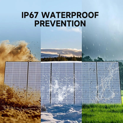 ALLPOWERS SP037 400W Portable Solar Panel,Foldable and Storage,Ip67 Waterproof,Suitable for Off-Grid Rvs,Camping,And Plug-And-Play Use,With Stand