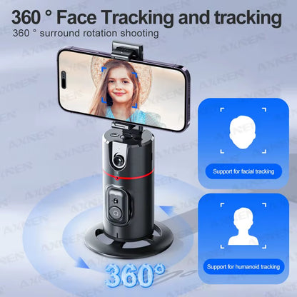 2026 New 360 Rotation Follow-Up Gimbal Stabilizer Monopod Desktop Tracking Gimbal with Remote for Live Photography