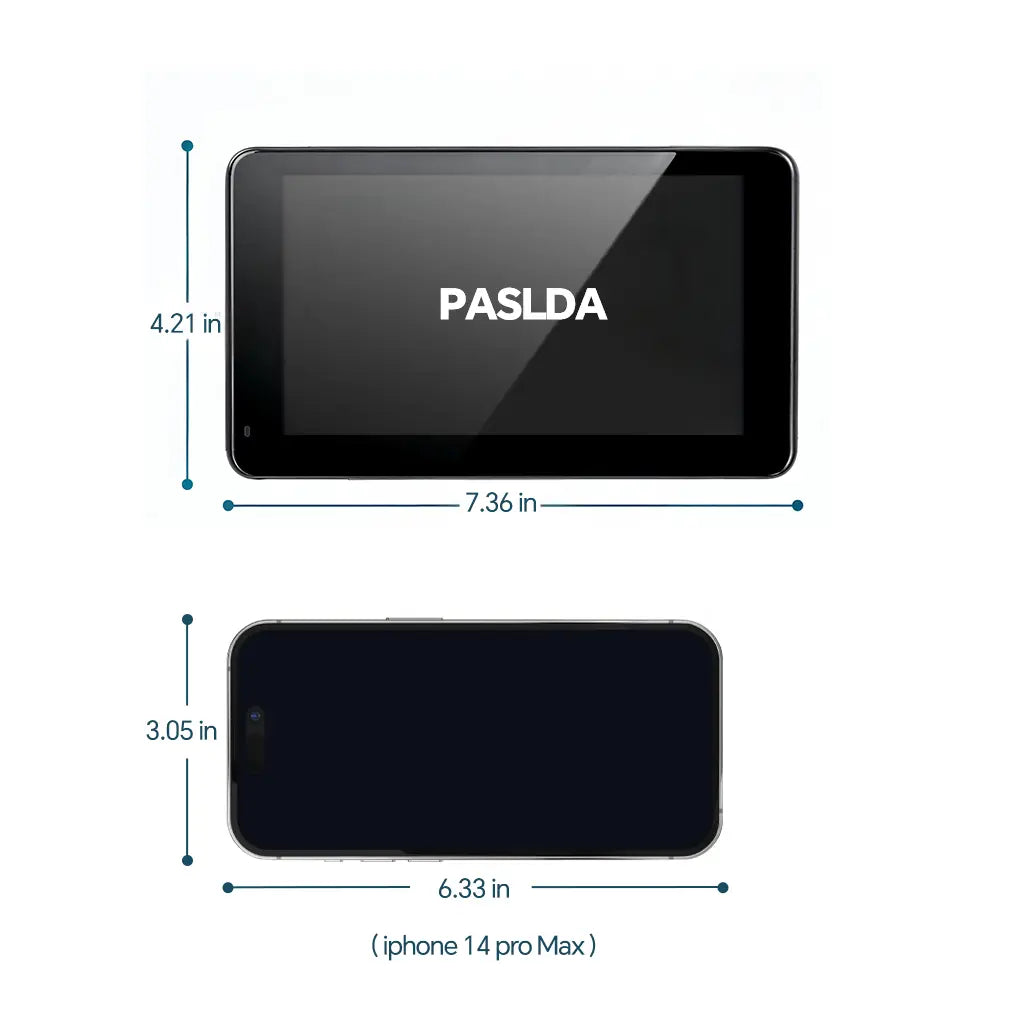 【PASLDA】2026 Upgraded Wireless Carplay Screen for Andriod & Iphone : the Ultimate Portable Car Play Adapter for Seamless In-Car Entertainment Car Media Player Car Monitor